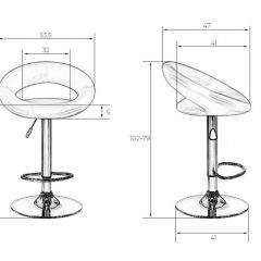 Стул барный DOBRIN MIRA LM-5001 (черный) в Миассе - miass.mebel24.online | фото 3