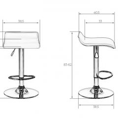 Стул барный DOBRIN TOMMY LM-3013 (белый) в Миассе - miass.mebel24.online | фото