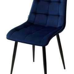 Стул CHIC BLUVEL-86 NAVY BLUE / черный каркас М-City в Миассе - miass.mebel24.online | фото