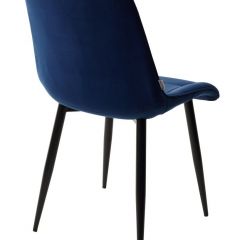 Стул CHIC BLUVEL-86 NAVY BLUE / черный каркас М-City в Миассе - miass.mebel24.online | фото 3