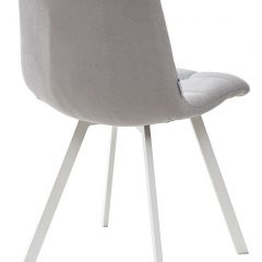 Стул CHILLI SQUARE UF860-02B серо-голубой, ткань/ белый каркас М-City в Миассе - miass.mebel24.online | фото 3