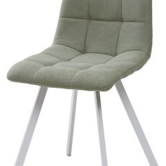 Стул CHILLI SQUARE UF860-11B мятный, ткань/ белый каркас М-City в Миассе - miass.mebel24.online | фото