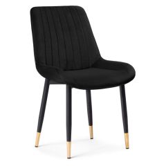 Стул на металлокаркасе Seda 1 black / gold / black в Миассе - miass.mebel24.online | фото