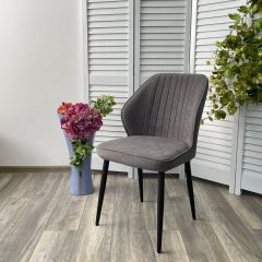 Стул VENA, цвет B28 Темно-серый, велюр / черный каркас М-City в Миассе - miass.mebel24.online | фото 5