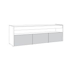 Тумба под ТВ 13.272 (Дуб Белый CRAFT, Интра) в Миассе - miass.mebel24.online | фото 2