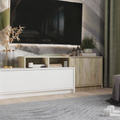 Тумба под ТВ (с выступом) НКМ Эдем-1 в Миассе - miass.mebel24.online | фото 3