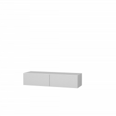 Тумба Подвесная 3 (белый/белый /белый лакобель) в Миассе - miass.mebel24.online | фото 2