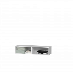 Тумба Подвесная 3 (белый/белый /белый лакобель) в Миассе - miass.mebel24.online | фото 3