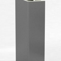 Угловое соединение для цоколя 135 гр. h100 мм (Алюминий, Белый, Черный, Сонома) в Миассе - miass.mebel24.online | фото