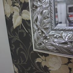 Зеркало большое Тиффани Premium черная/серебро (ТФ/02(П) в Миассе - miass.mebel24.online | фото 3