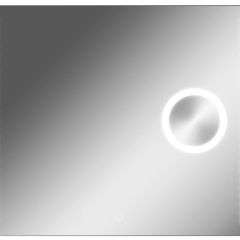 Зеркало Cosmo 100 alum (линза) с подсветкой Sansa (SCL1026Z) в Миассе - miass.mebel24.online | фото 1