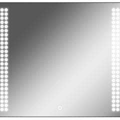 Зеркало Cosmo 90 black с подсветкой Sansa (SC1051Z) в Миассе - miass.mebel24.online | фото 1