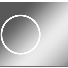 Зеркало Eclipse 90 black с подсветкой Sansa (SE1031Z) в Миассе - miass.mebel24.online | фото 1
