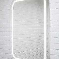Зеркало Elis 100 white с подсветкой Sansa (SEe1045Z) в Миассе - miass.mebel24.online | фото 3