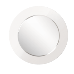 Зеркало круглое белый (РМ/02) в Миассе - miass.mebel24.online | фото 1