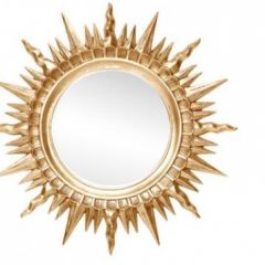 Зеркало круглое золото (1810(1) в Миассе - miass.mebel24.online | фото