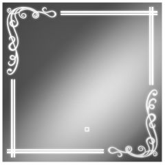 Зеркало Луандра 700х700 с подсветкой Домино (GL7035Z) в Миассе - miass.mebel24.online | фото