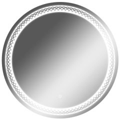 Зеркало Прая 700х700 с подсветкой Домино (GL7048Z) в Миассе - miass.mebel24.online | фото 1