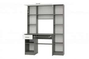 АЛЬФА Стол рабочий (графит/белый) в Миассе - miass.mebel24.online | фото 2