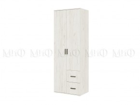 АЛТЕЯ Шкаф 2-х ств (Дуб крафт белый) в Миассе - miass.mebel24.online | фото 1