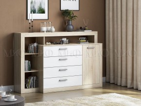 Ангара Комод (Белый глянец/Сонома) в Миассе - miass.mebel24.online | фото 2