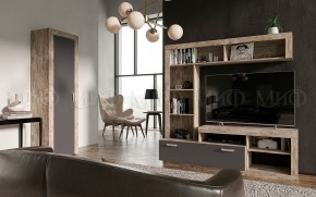 Ангара Шкаф 2-х створчатый (Графит/дуб юкон) в Миассе - miass.mebel24.online | фото 3