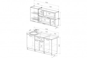 АНТИКА Кухонный гарнитур Стандарт (1600 мм) в Миассе - miass.mebel24.online | фото 2