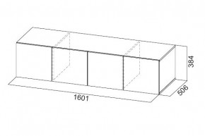 Антресоль 1600 «ШК-5» Графит серый в Миассе - miass.mebel24.online | фото 3