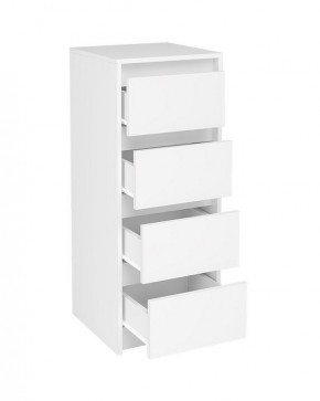 АЙДЕН КМ06-400 Комод 4 ящика (белый) в Миассе - miass.mebel24.online | фото 2