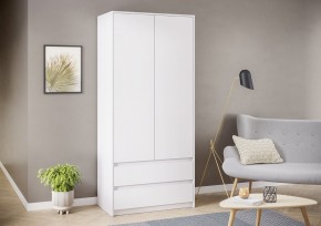АЙДЕН ШК06-900 Шкаф 2 двери/2 ящика (белый) в Миассе - miass.mebel24.online | фото