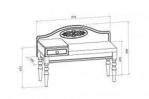 Банкетка Ассоль АС-41 в Миассе - miass.mebel24.online | фото 3