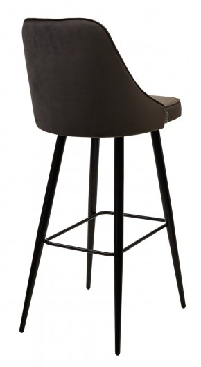 Барный стул NEPAL-BAR ГРАФИТ #14, велюр/ черный каркас (H=78cm) М-City в Миассе - miass.mebel24.online | фото 2