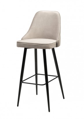 Барный стул NEPAL-BAR ЛАТТЕ #25, велюр/ черный каркас (H=78cm) М-City в Миассе - miass.mebel24.online | фото