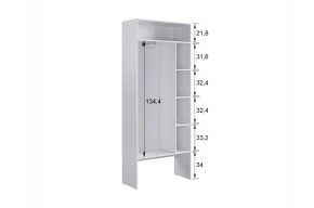 БАСКО Прихожая К10 (белое дерево) в Миассе - miass.mebel24.online | фото 6