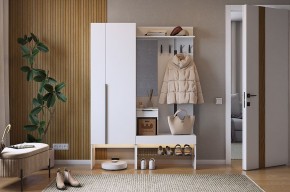 БАСКО Прихожая К2 (белое дерево) в Миассе - miass.mebel24.online | фото