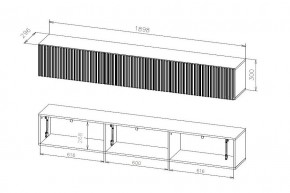 БАЙКАЛ Тумба (Графит/Дуб золотой) в Миассе - miass.mebel24.online | фото 3