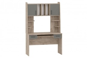 БЕТА Стол рабочий (дуб крафт серый/графит) в Миассе - miass.mebel24.online | фото 1