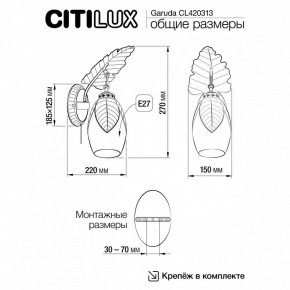Бра Citilux Garuda CL420313 в Миассе - miass.mebel24.online | фото 5