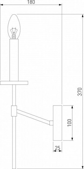 Бра Eurosvet Anders 60142/1 хром в Миассе - miass.mebel24.online | фото 2