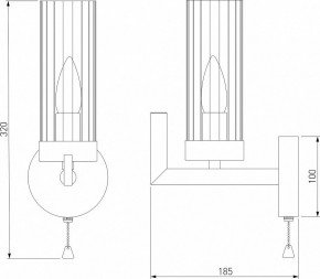 Бра Eurosvet Arganie 60133/1 латунь в Миассе - miass.mebel24.online | фото 3