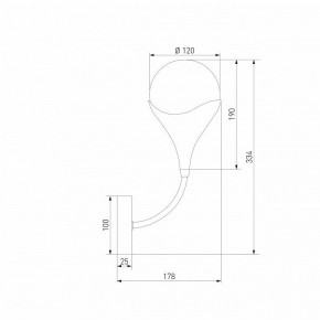 Бра Eurosvet Calyx 60168/1 латунь в Миассе - miass.mebel24.online | фото 3