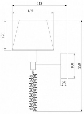 Бра Eurosvet Charuel 60148/1 матовое золото в Миассе - miass.mebel24.online | фото