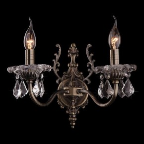 Бра Eurosvet Elisha 3281/2 античная бронза/прозрачный хрусталь Strotskis в Миассе - miass.mebel24.online | фото 3