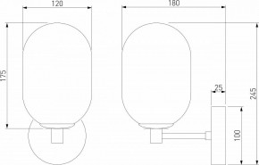 Бра Eurosvet Loona 60161 латунь в Миассе - miass.mebel24.online | фото 4