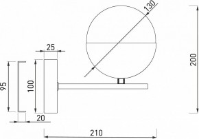 Бра Eurosvet Nuvola 70129/1 латунь в Миассе - miass.mebel24.online | фото 2