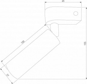 Бра Eurosvet Pitch 20143/1 LED черный в Миассе - miass.mebel24.online | фото 2