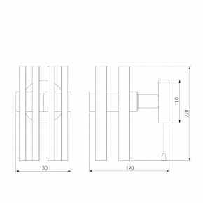 Бра Eurosvet Spada 70116/1 черный в Миассе - miass.mebel24.online | фото 4