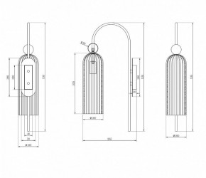 Бра Maytoni Antic MOD302WL-01CG в Миассе - miass.mebel24.online | фото 3