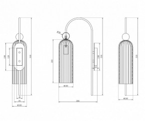 Бра Maytoni Antic MOD302WL-01GR в Миассе - miass.mebel24.online | фото 3