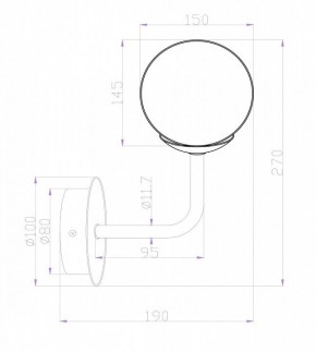 Бра Maytoni Erich MOD221-WL-01-N в Миассе - miass.mebel24.online | фото 3